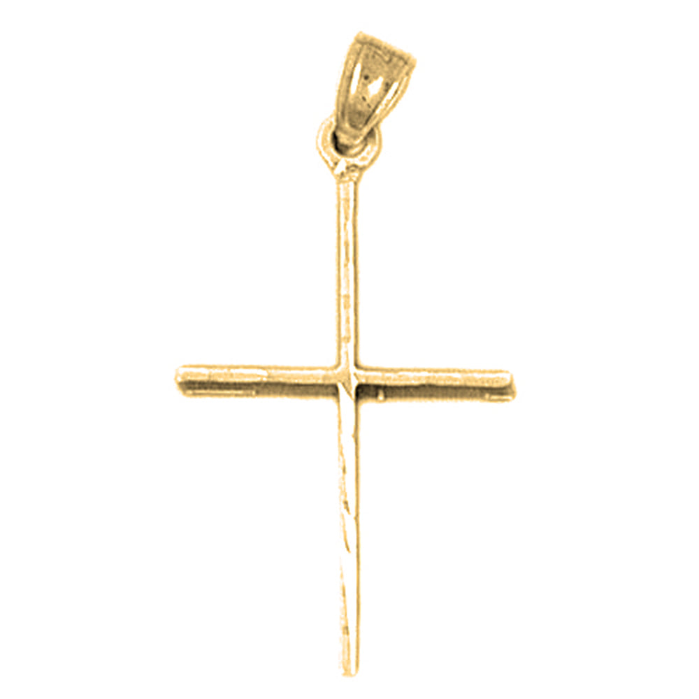 14K or 18K Gold Latin Cross Pendant