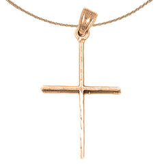 14K or 18K Gold Latin Cross Pendant