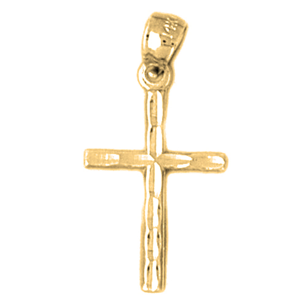 14K or 18K Gold Latin Cross Pendant