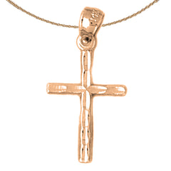 14K or 18K Gold Latin Cross Pendant