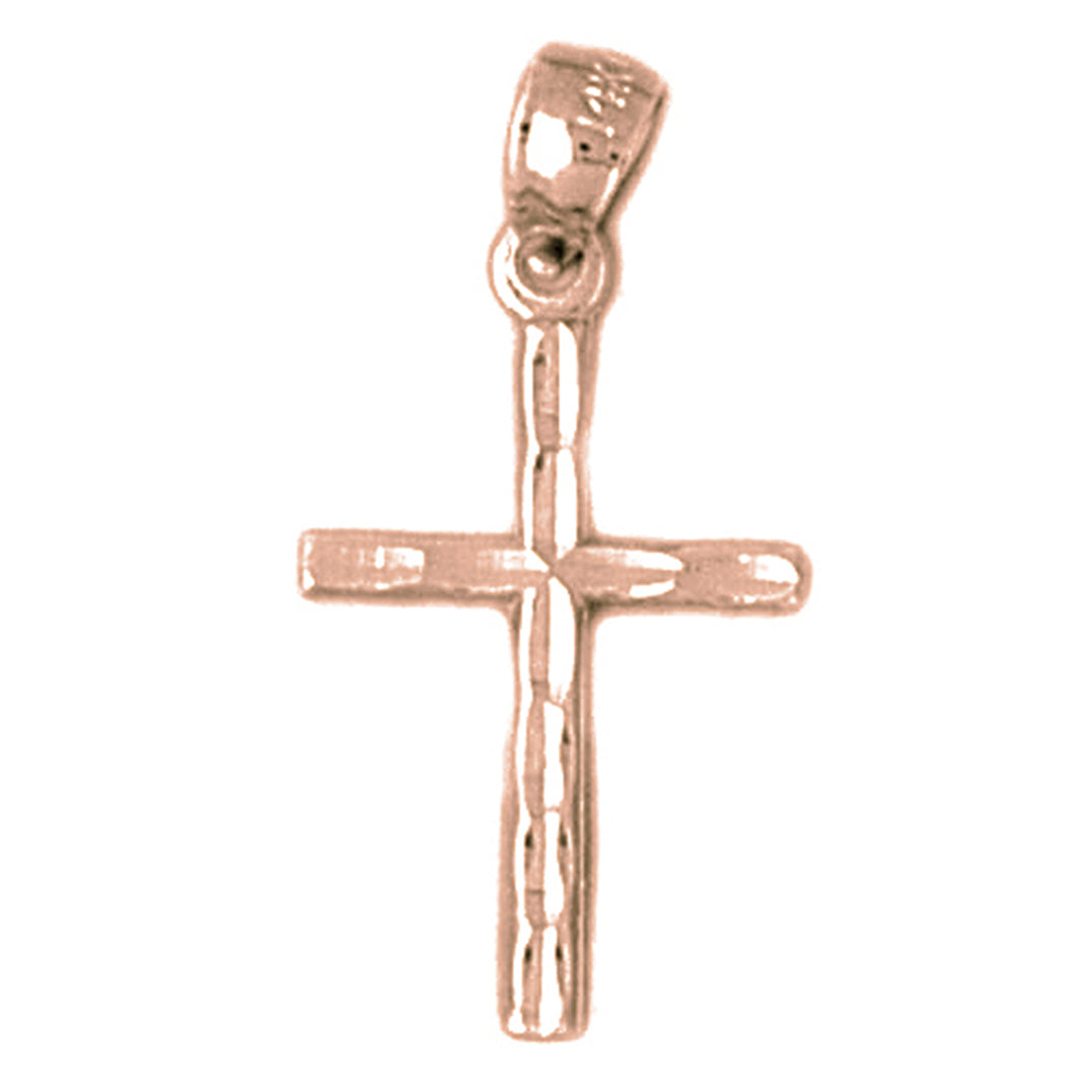 14K or 18K Gold Latin Cross Pendant