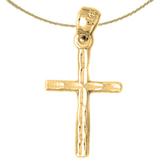 14K or 18K Gold Latin Cross Pendant