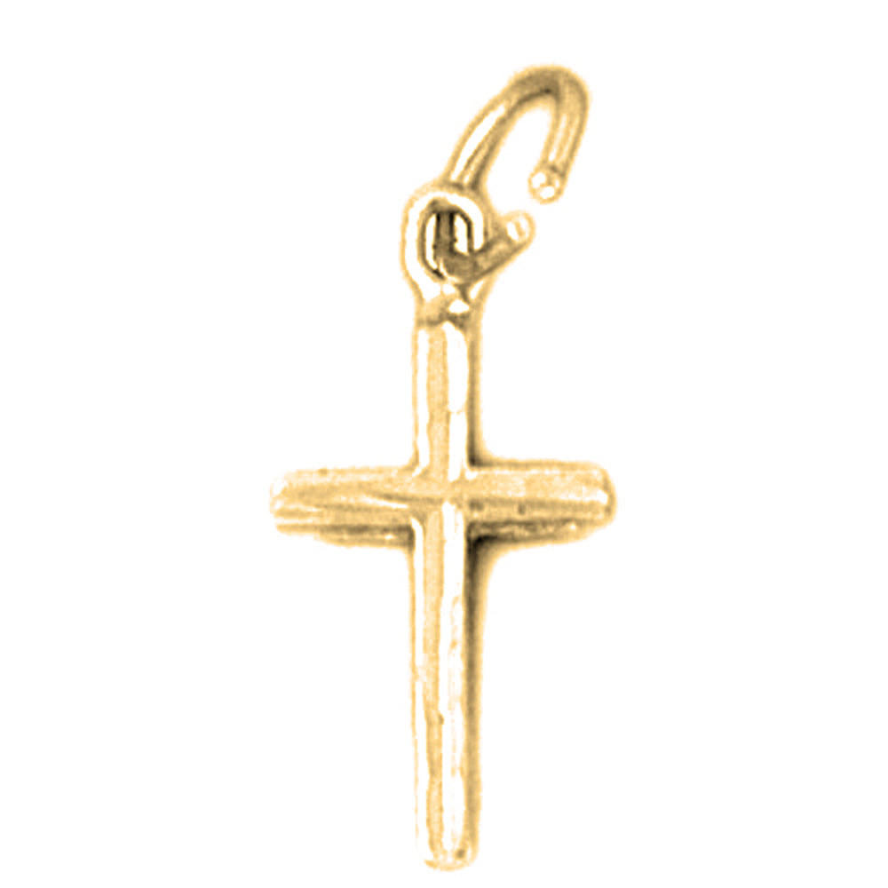 14K or 18K Gold Latin Cross Pendant