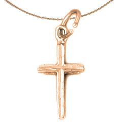 14K or 18K Gold Latin Cross Pendant