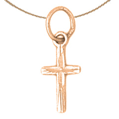 14K or 18K Gold Latin Cross Pendant