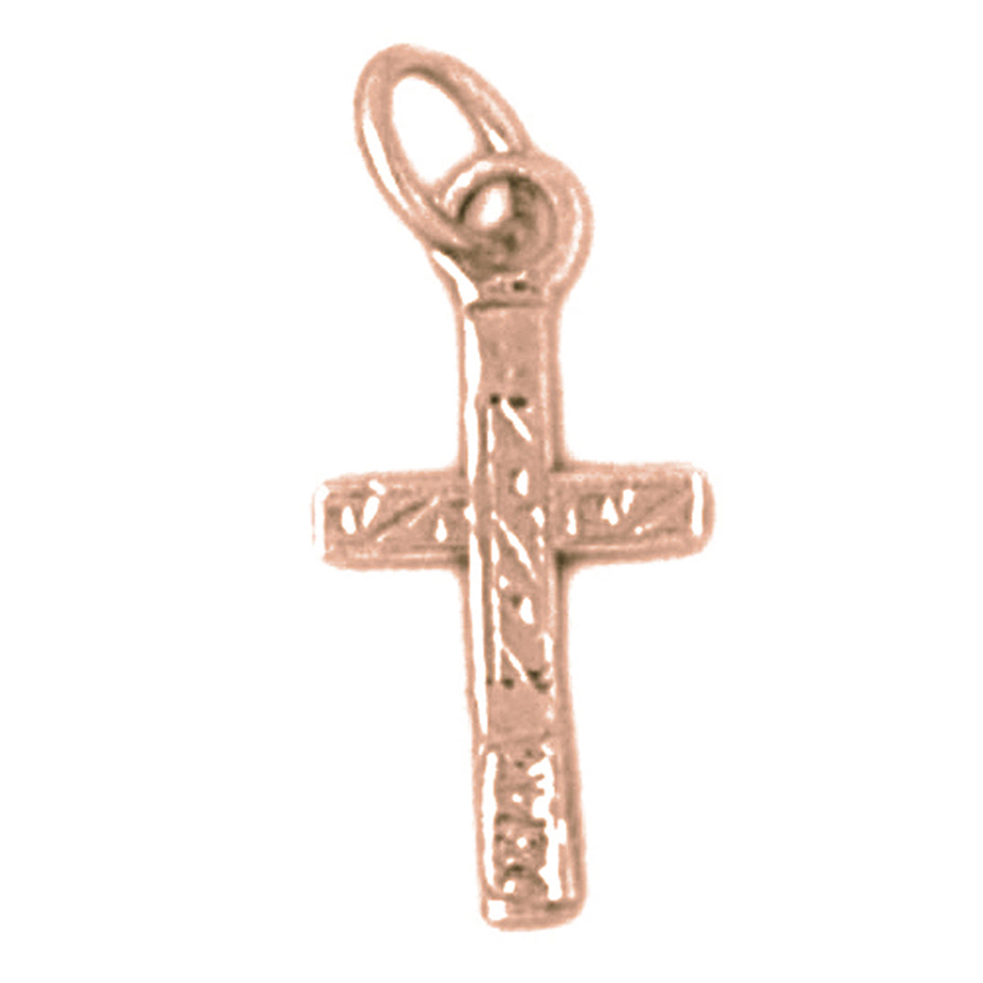 14K or 18K Gold Latin Cross Pendant