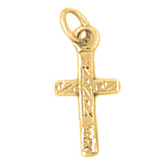 14K or 18K Gold Latin Cross Pendant