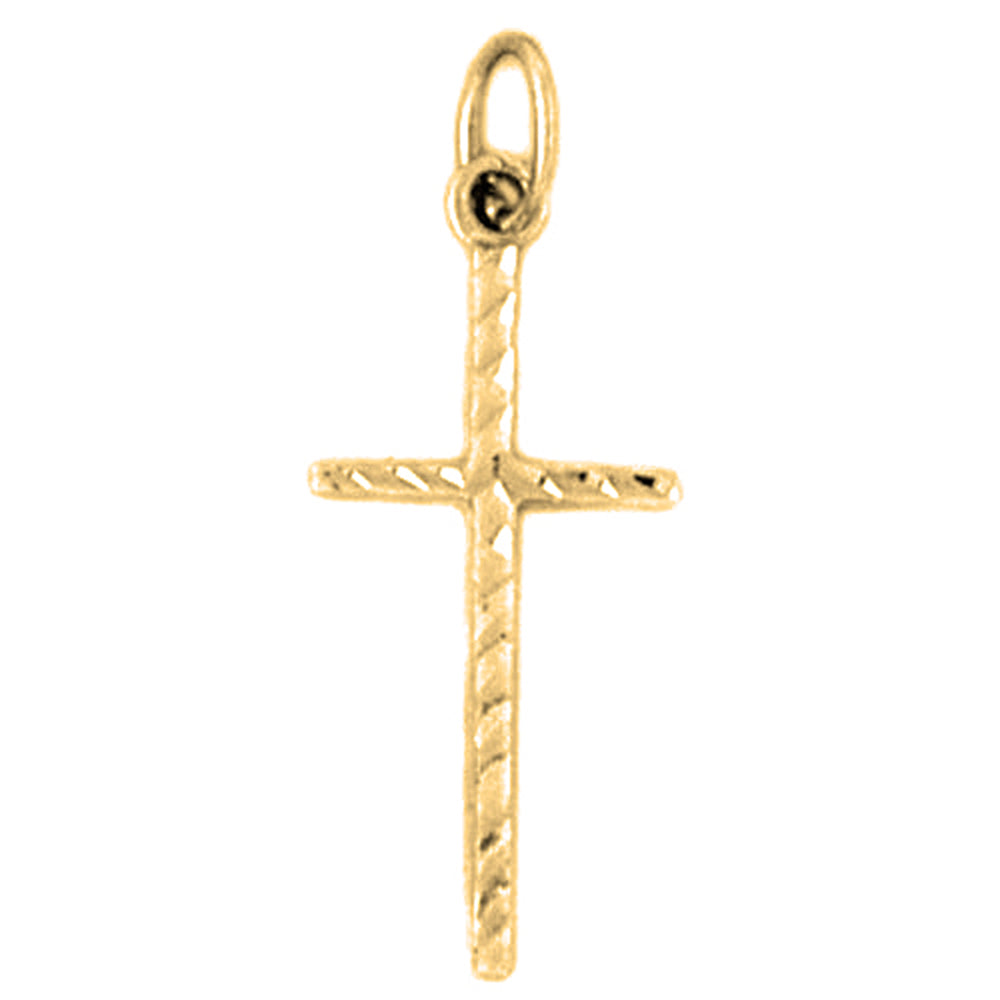 14K or 18K Gold Latin Cross Pendant