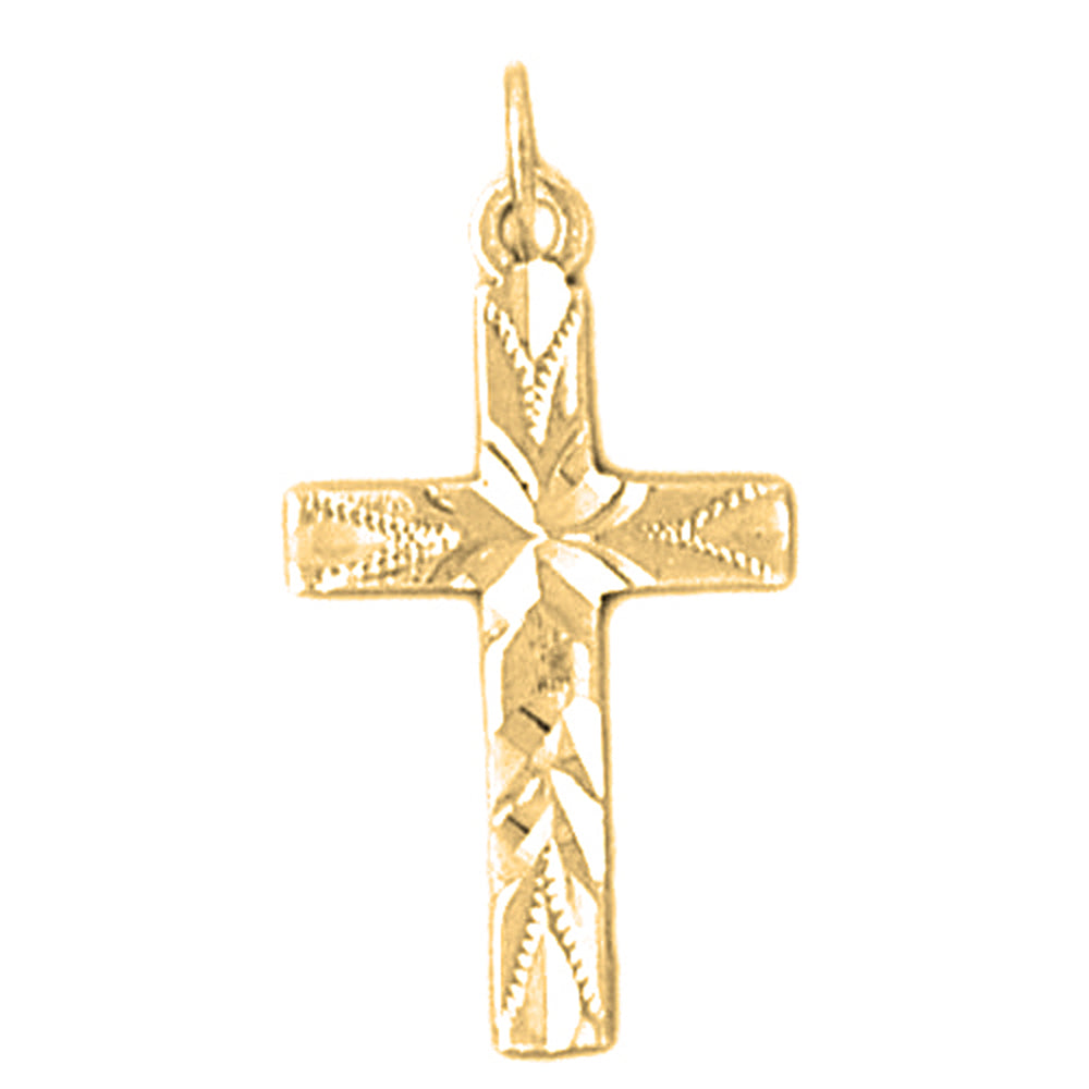 14K or 18K Gold Latin Cross Pendant