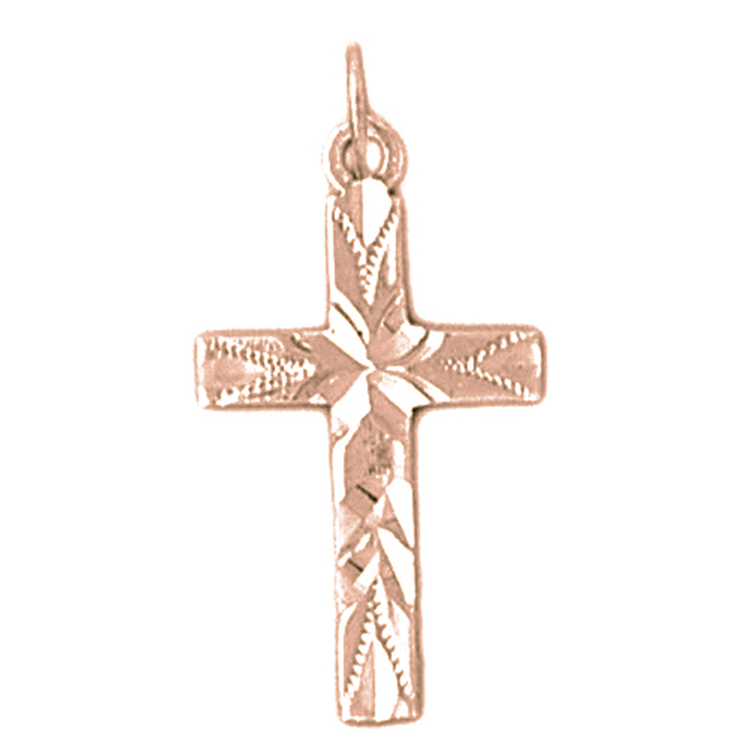 14K or 18K Gold Latin Cross Pendant