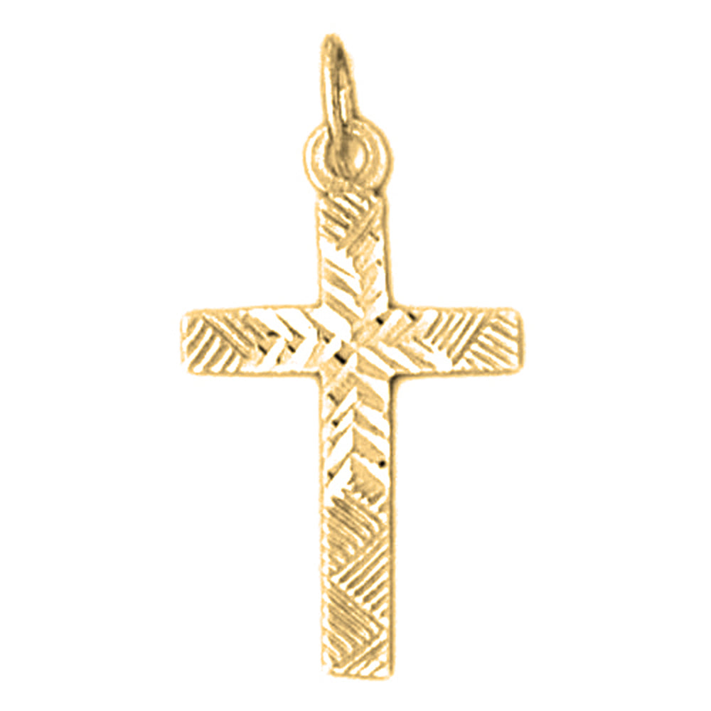 14K or 18K Gold Latin Cross Pendant