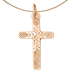 14K or 18K Gold Latin Cross Pendant