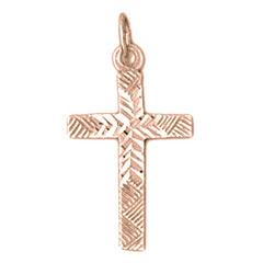 14K or 18K Gold Latin Cross Pendant