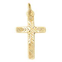 14K or 18K Gold Latin Cross Pendant