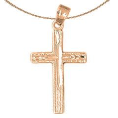 14K or 18K Gold Latin Cross Pendant