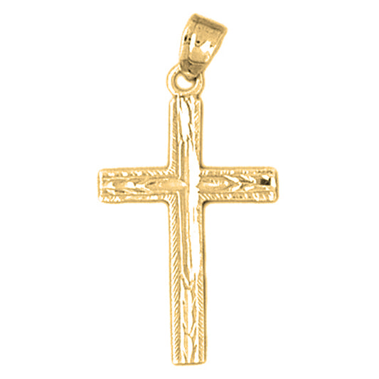 14K or 18K Gold Latin Cross Pendant