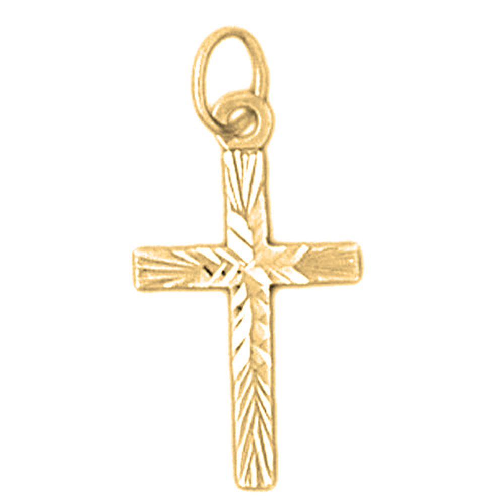 14K or 18K Gold Latin Cross Pendant