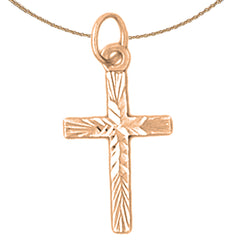 14K or 18K Gold Latin Cross Pendant