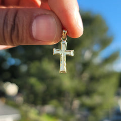 14K or 18K Gold Latin Cross Pendant