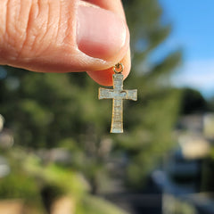 14K or 18K Gold Latin Cross Pendant