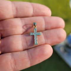 14K or 18K Gold Latin Cross Pendant