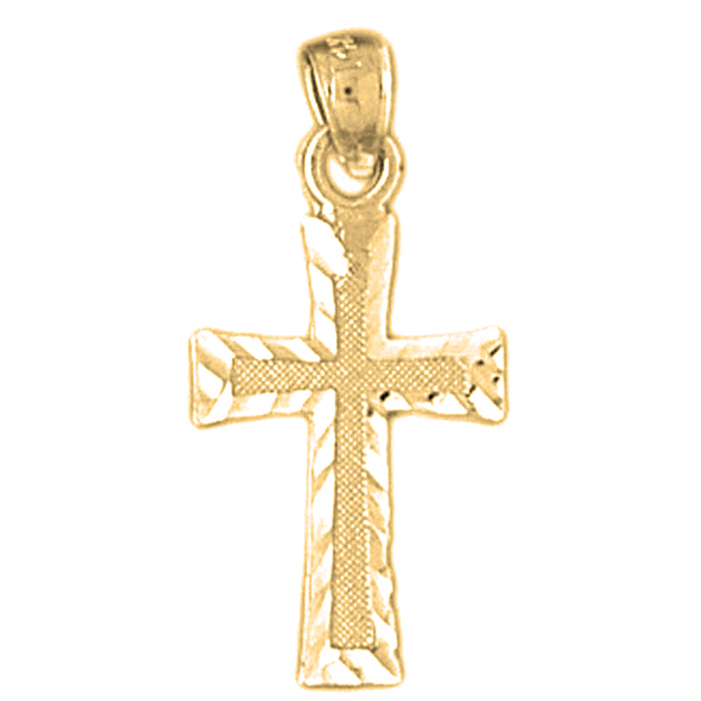 14K or 18K Gold Latin Cross Pendant