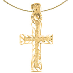 14K or 18K Gold Latin Cross Pendant