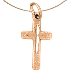 14K or 18K Gold Latin Cross Pendant