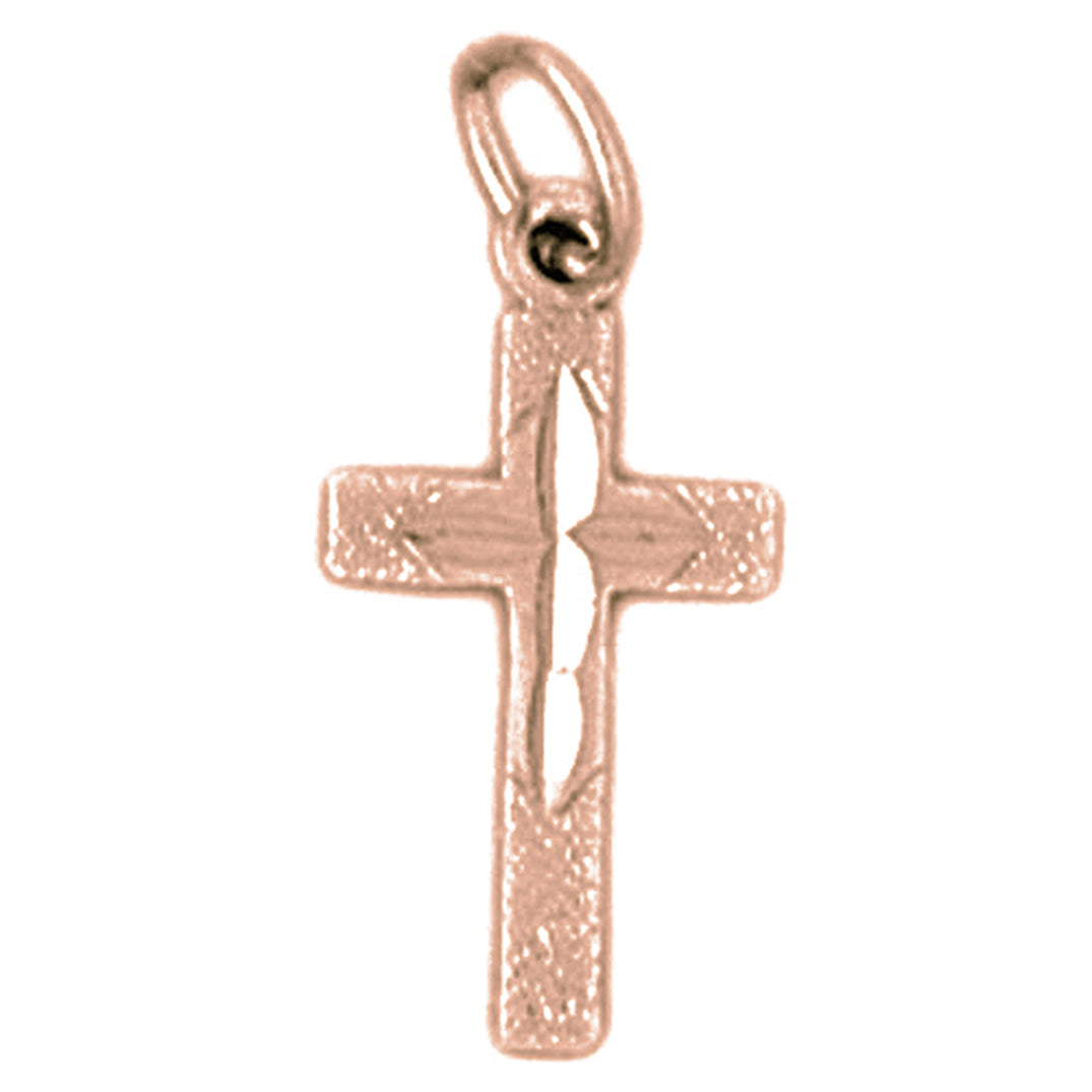 14K or 18K Gold Latin Cross Pendant