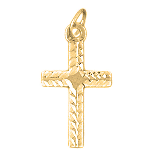 14K or 18K Gold Latin Cross Pendant