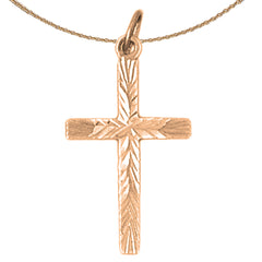 14K or 18K Gold Latin Cross Pendant