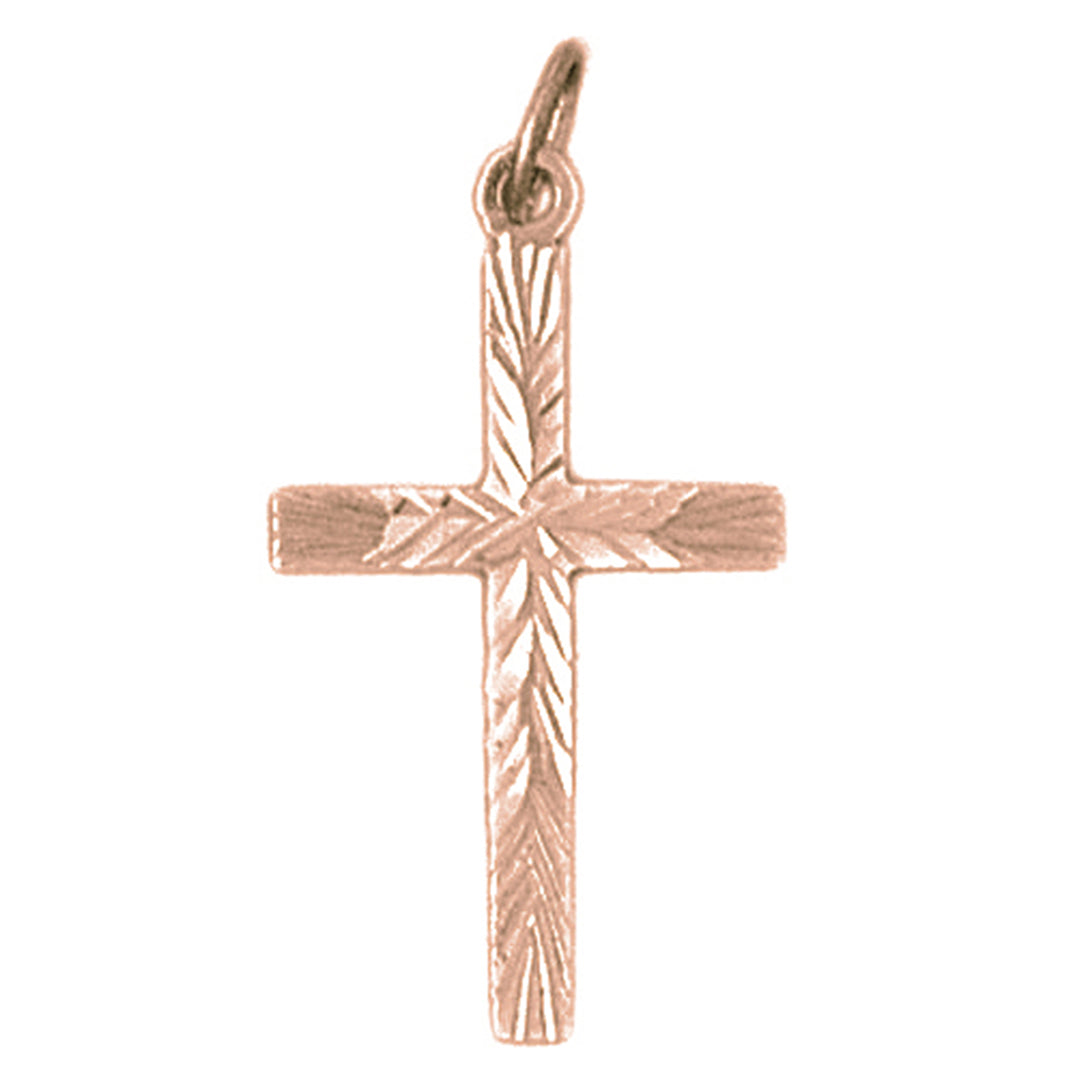 14K or 18K Gold Latin Cross Pendant