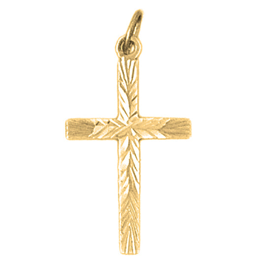 14K or 18K Gold Latin Cross Pendant