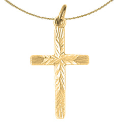 14K or 18K Gold Latin Cross Pendant