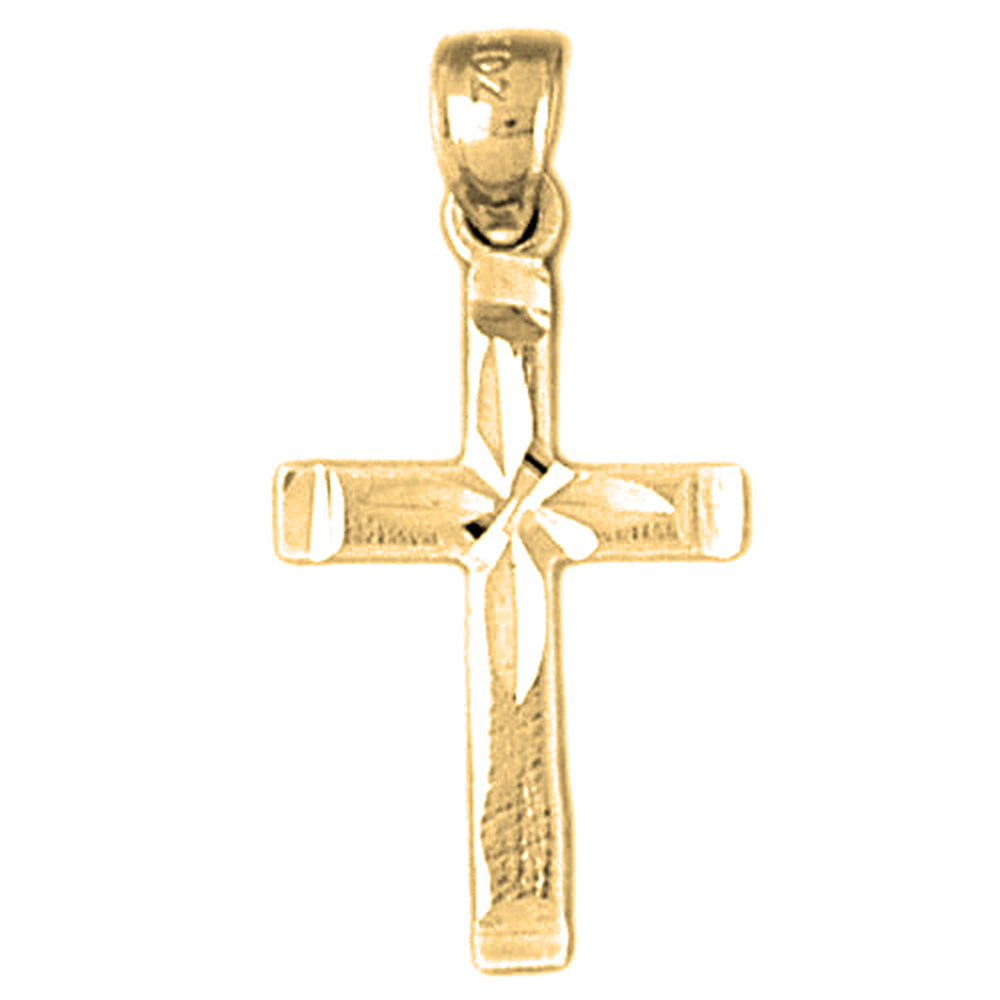 14K or 18K Gold Latin Cross Pendant