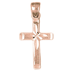 14K or 18K Gold Latin Cross Pendant