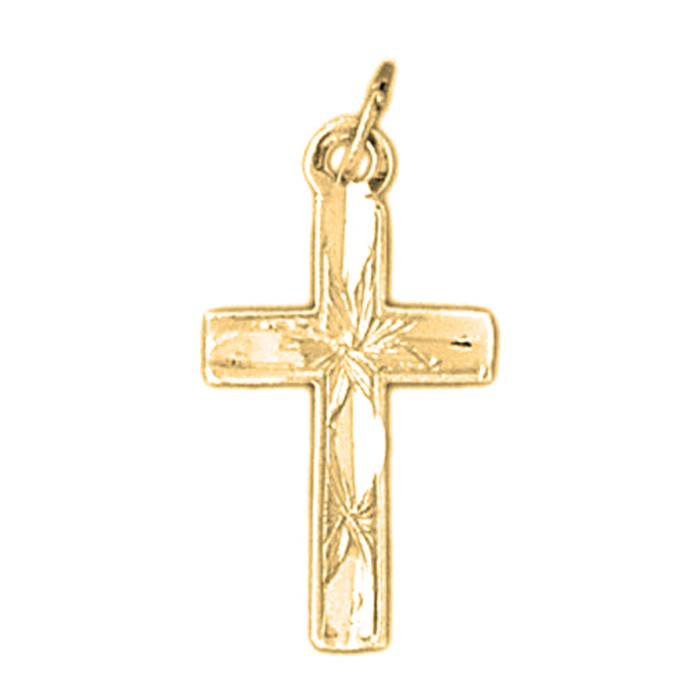 14K or 18K Gold Latin Cross Pendant