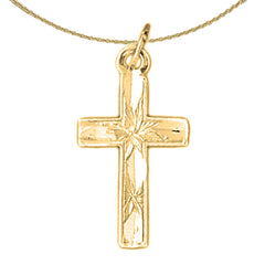 14K or 18K Gold Latin Cross Pendant