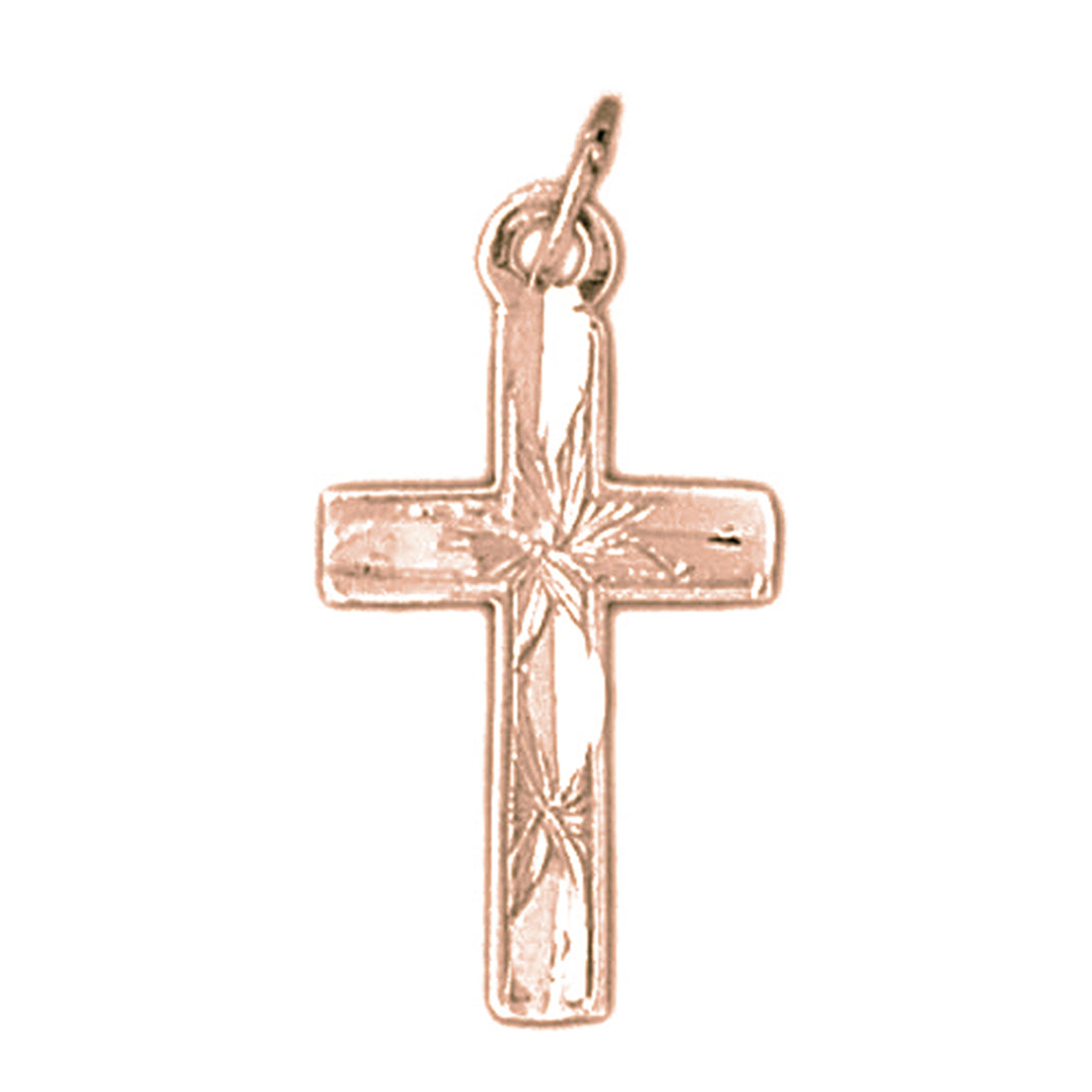 14K or 18K Gold Latin Cross Pendant