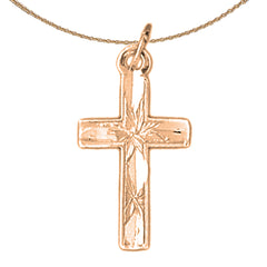 14K or 18K Gold Latin Cross Pendant