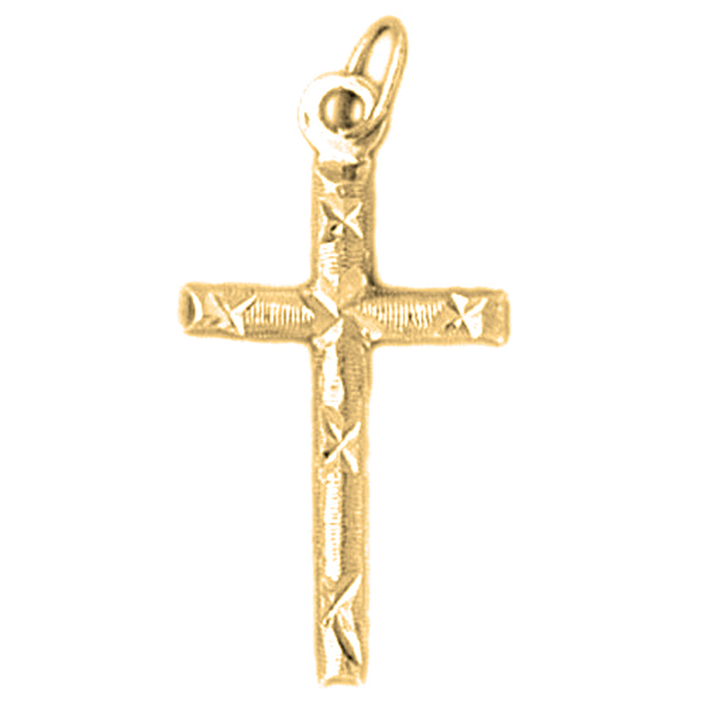 14K or 18K Gold Latin Cross Pendant