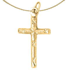 14K or 18K Gold Latin Cross Pendant