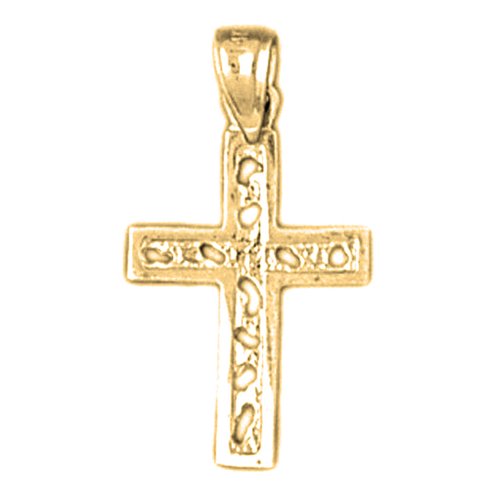 14K or 18K Gold Latin Cross Pendant