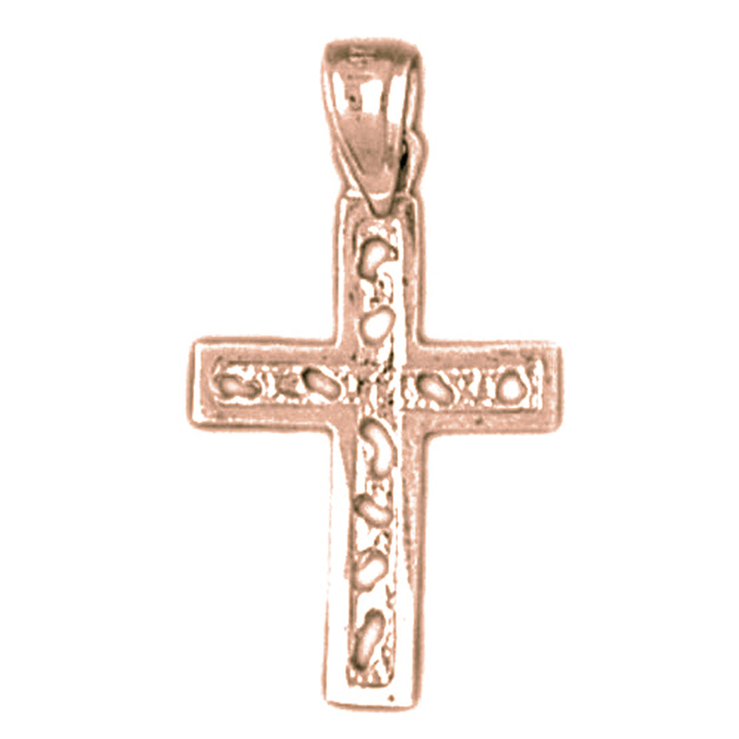 14K or 18K Gold Latin Cross Pendant