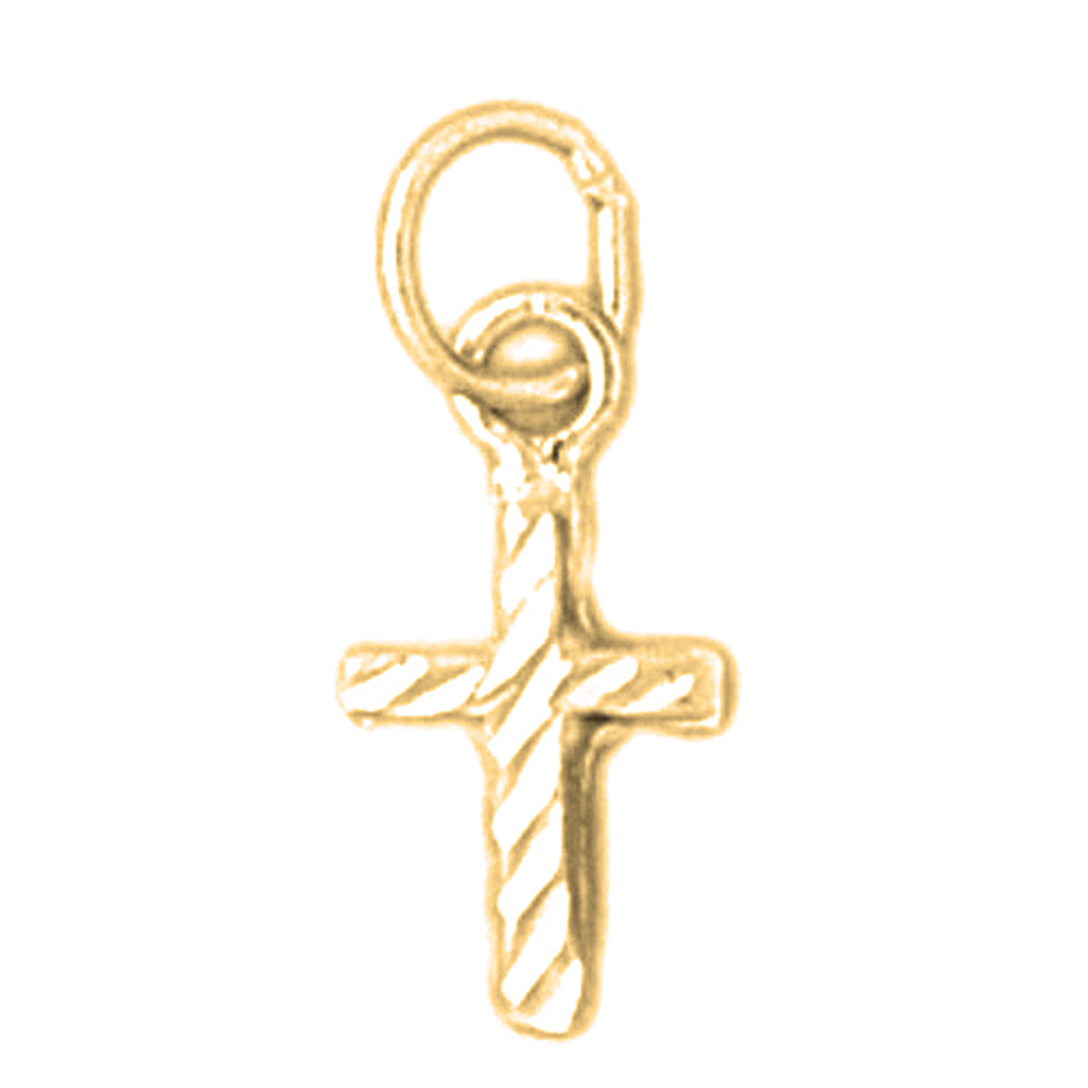 14K or 18K Gold Latin Cross Pendant