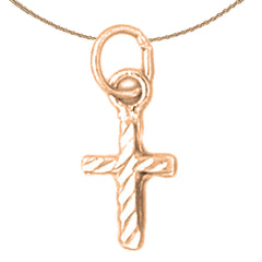 14K or 18K Gold Latin Cross Pendant