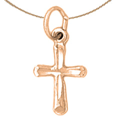 14K or 18K Gold Latin Cross Pendant