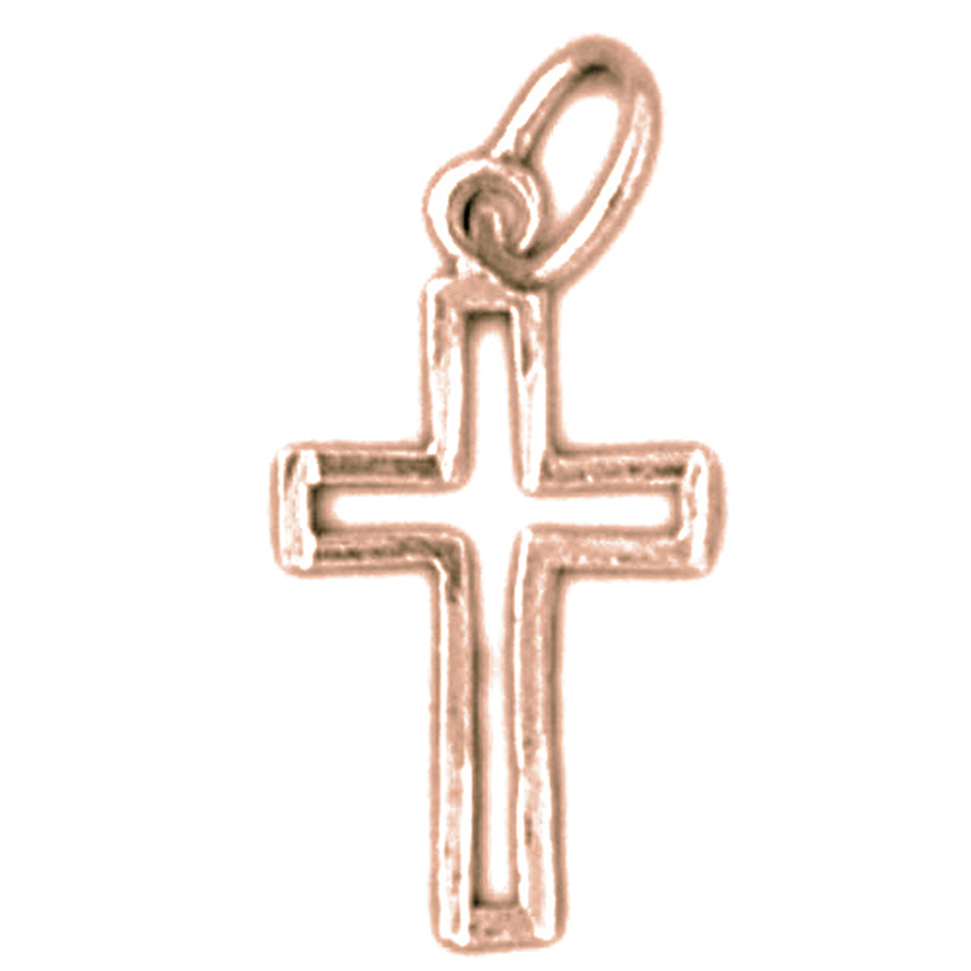 14K or 18K Gold Latin Cross Pendant