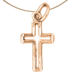 14K or 18K Gold Latin Cross Pendant