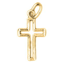 14K or 18K Gold Latin Cross Pendant